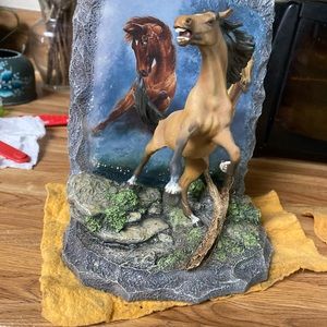Bradford exchange storm riders horse figurine